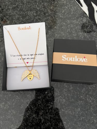 Customer photo review of Collana Angelo mio l'originale ✦ Incidi il nome del tuo Angelo
