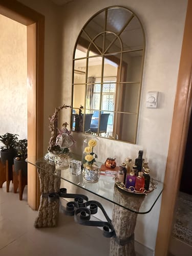 Customer photo review of Astrid Gold Window Wall Arch Mirror (120x80 CM)