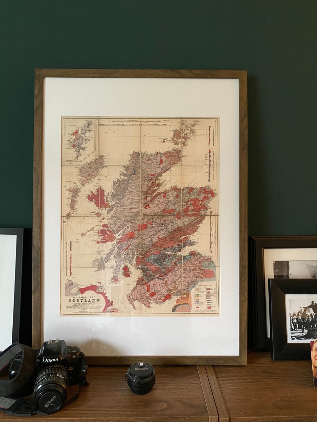 Customer photo review of Scotland Geology Map - Old Map of Scotland by A. Geikie, 1876