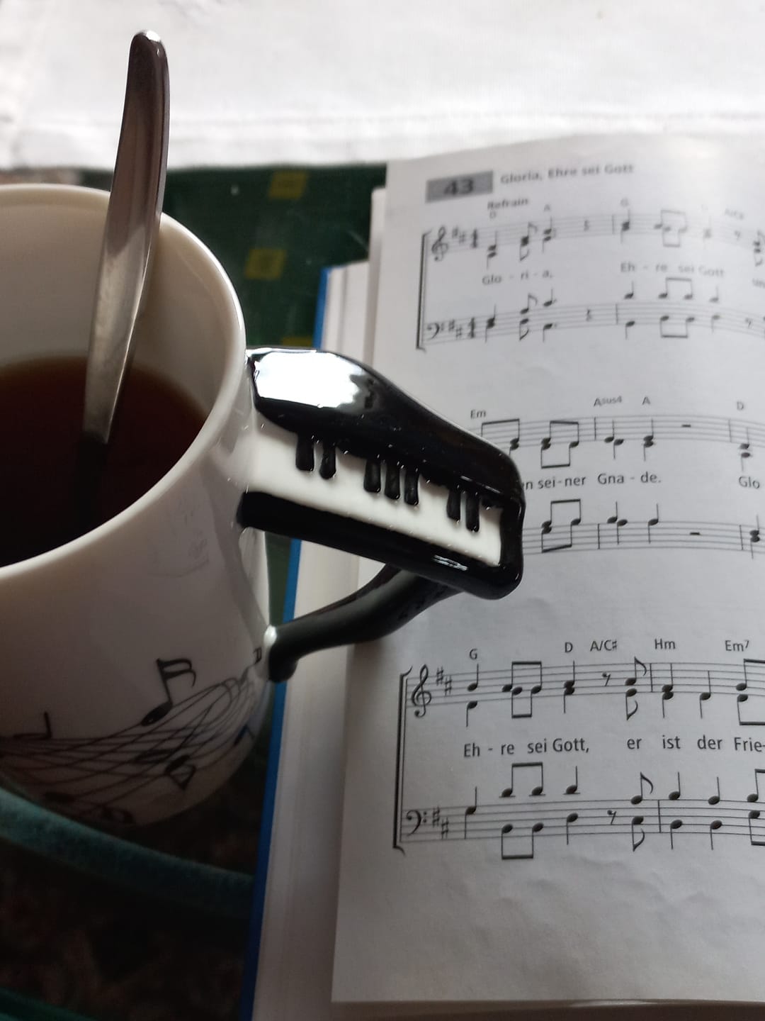 Customer photo review of Originelle Tasse – Klavier