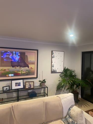 Customer photo review of Skiing Sport | Dynamic Abstract Painting of Winter Sports for Modern Interiors