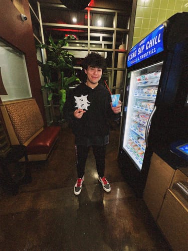 Customer photo review of Billionaire Studios Bluto Inverse Hoodie (2-in-1)