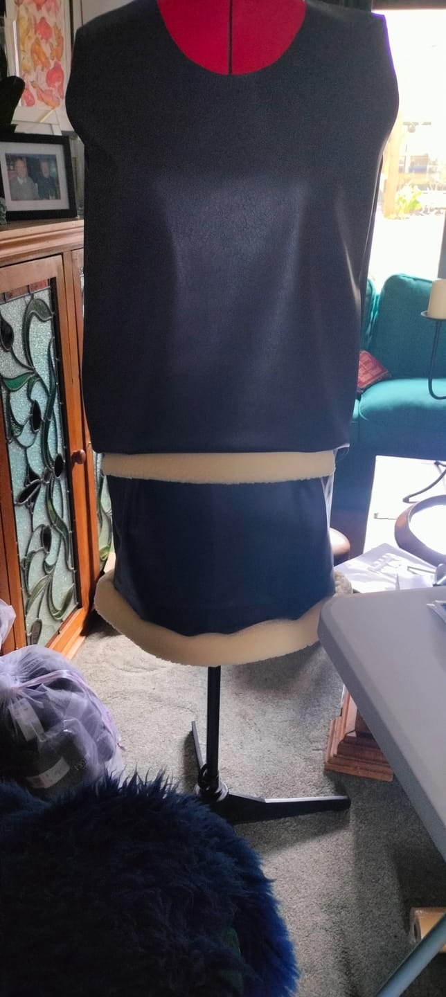 Customer photo review of Sherpa Faux Fur Fabric