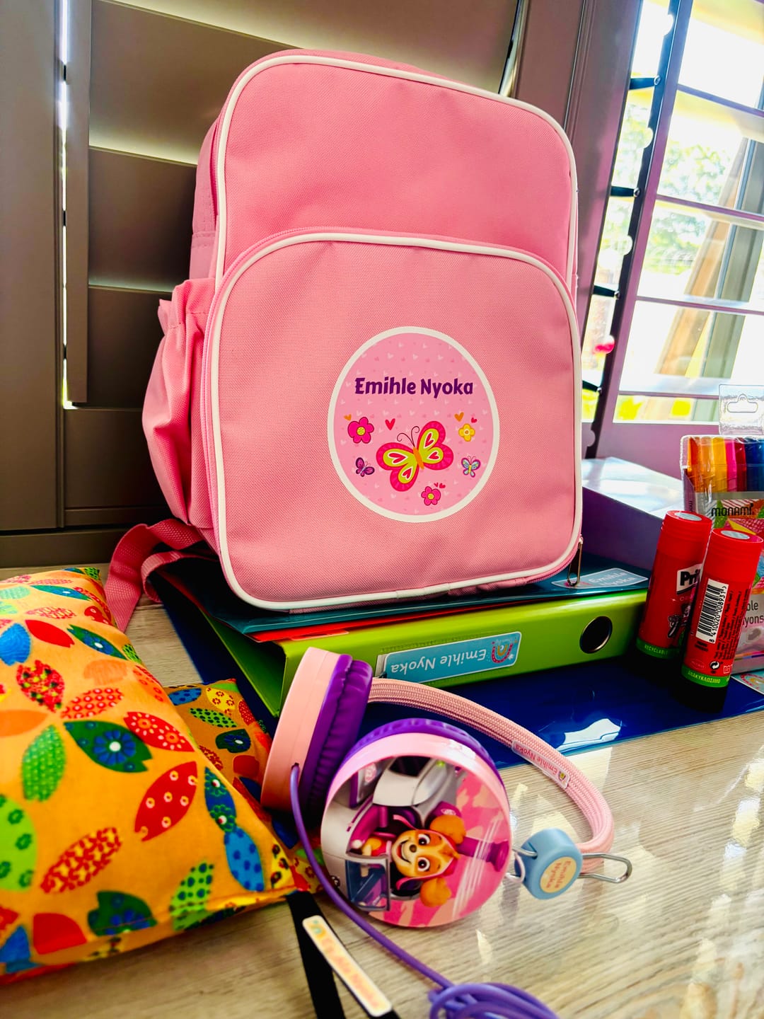 Customer photo review of Kiddies Backpack - Pink
