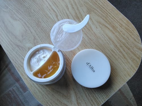 Customer photo review of D'ALBA White Truffle Double Serum & Cream veido serumas ir kremas