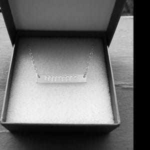Customer photo review of Actual Baby's Heartbeat Engraved Rectangle Keychain, Child's Doppler, Sonogram Image, Mother's Day Gift, Father's Day, Custom Engraved Photo Keychain