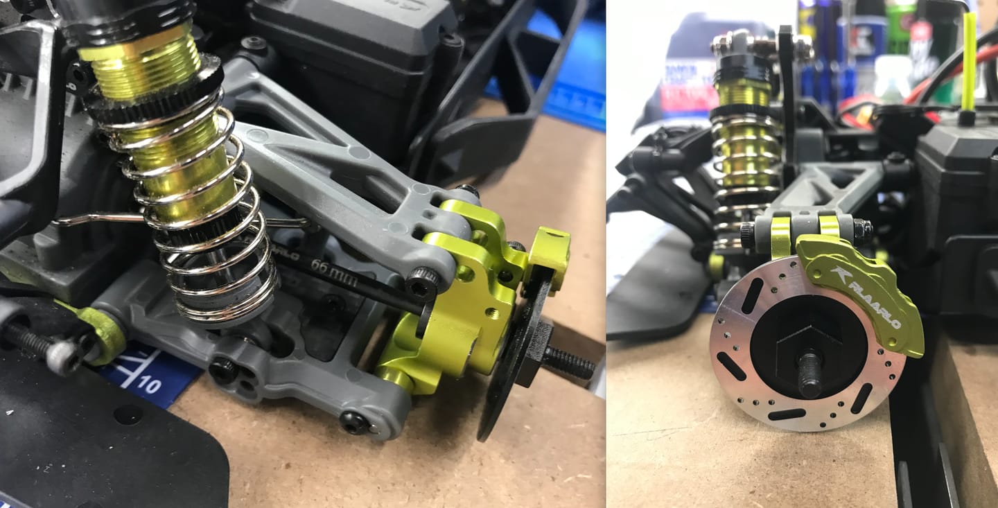 Customer photo review of Aluminum Front Steering Hub For XTS-F10 RC Rally Car