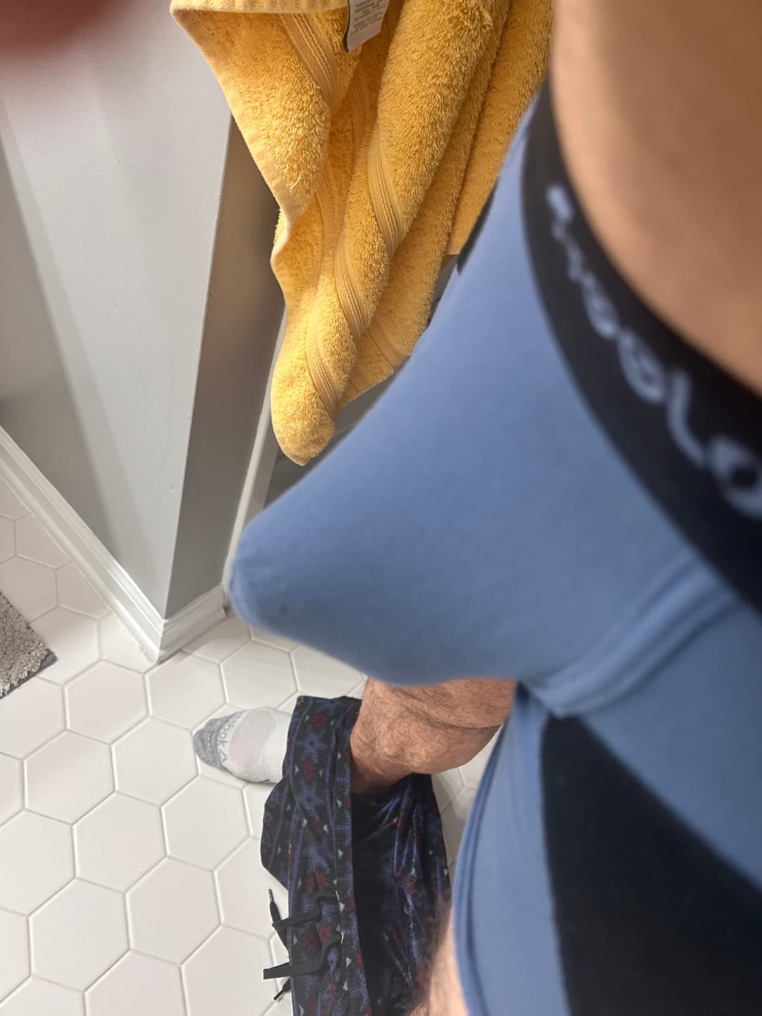 Customer photo review of FreeLonger Men’s U convex Separate Support Pouch Trunks