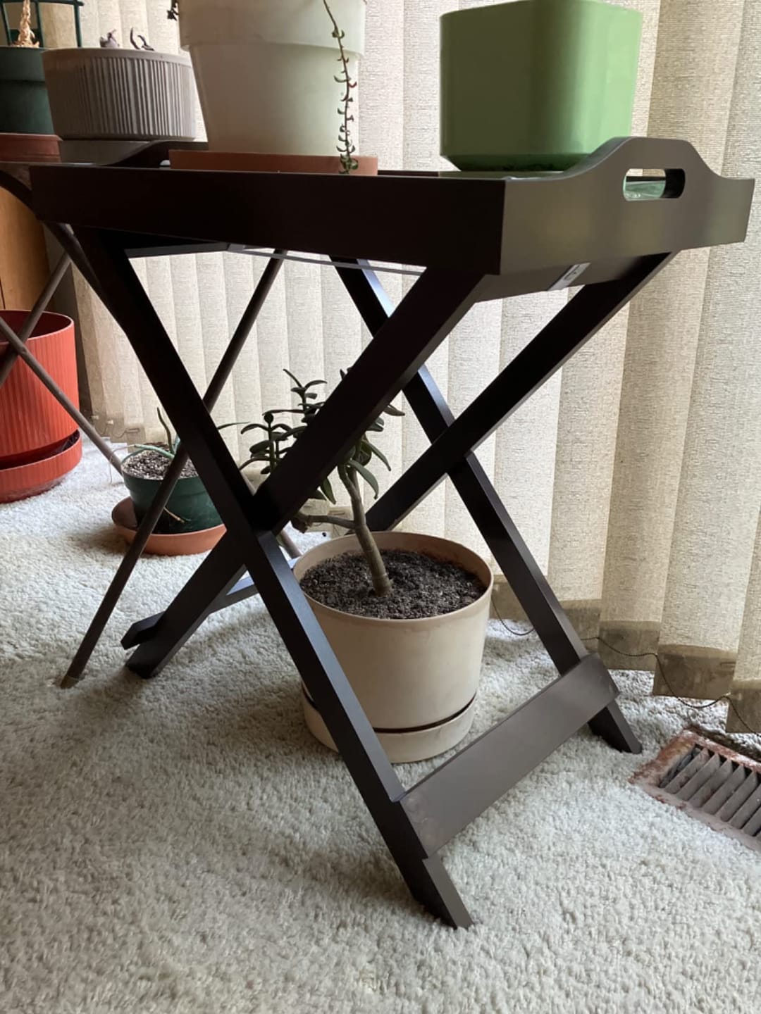 Customer photo review of Decorative Display and Accent Table Center Table Wooden
