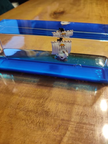 Customer photo review of 3D Ship Fluid Drift Bottle - Going Merry