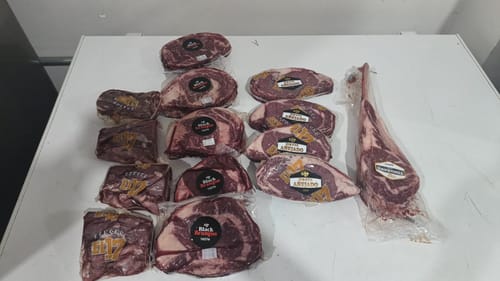 Reseña con foto de un cliente sobre Rib Eye Steak Black Brangus
