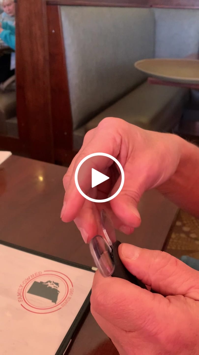 Customer video review of Readers + Black Keychain Case
