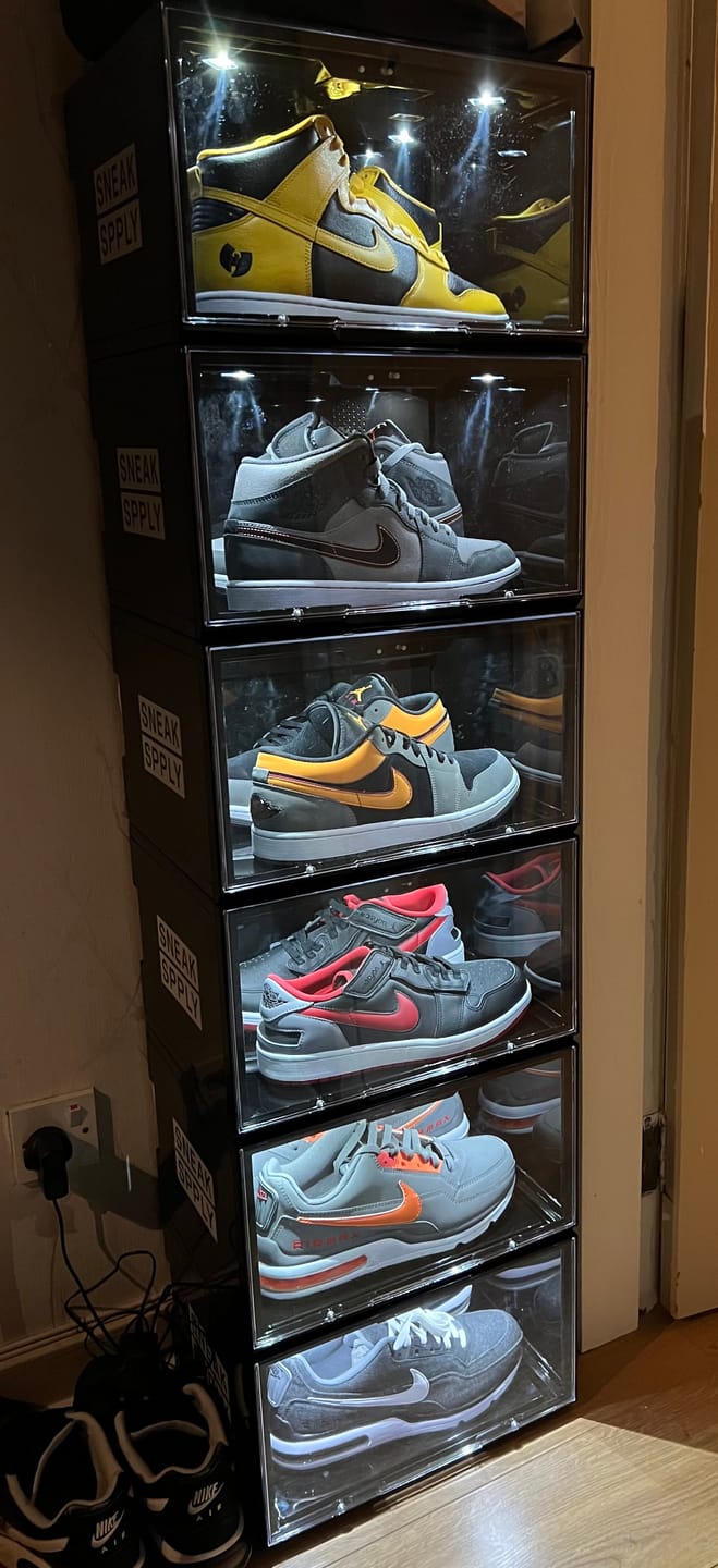 Customer photo review of STACK V2 LED Sneaker Display Crate - Black