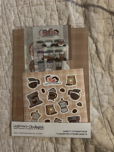 Customer photo review of (Pre-order) Coffee Lovers Variety Sticker Pack