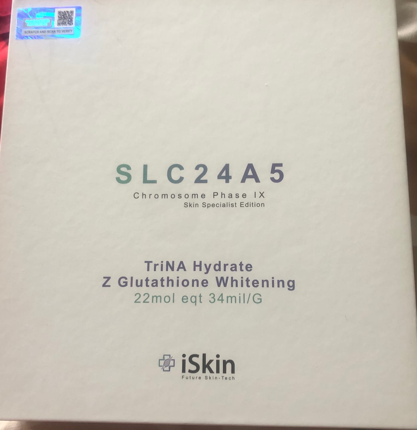 Customer photo review of SLC24A5 Chromosome Phase IX Skin Specialist Edition