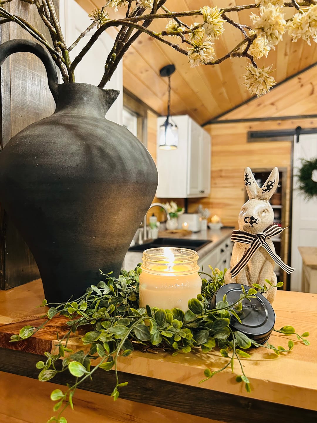 Customer photo review of Josephine Vine Candle Ring | Large