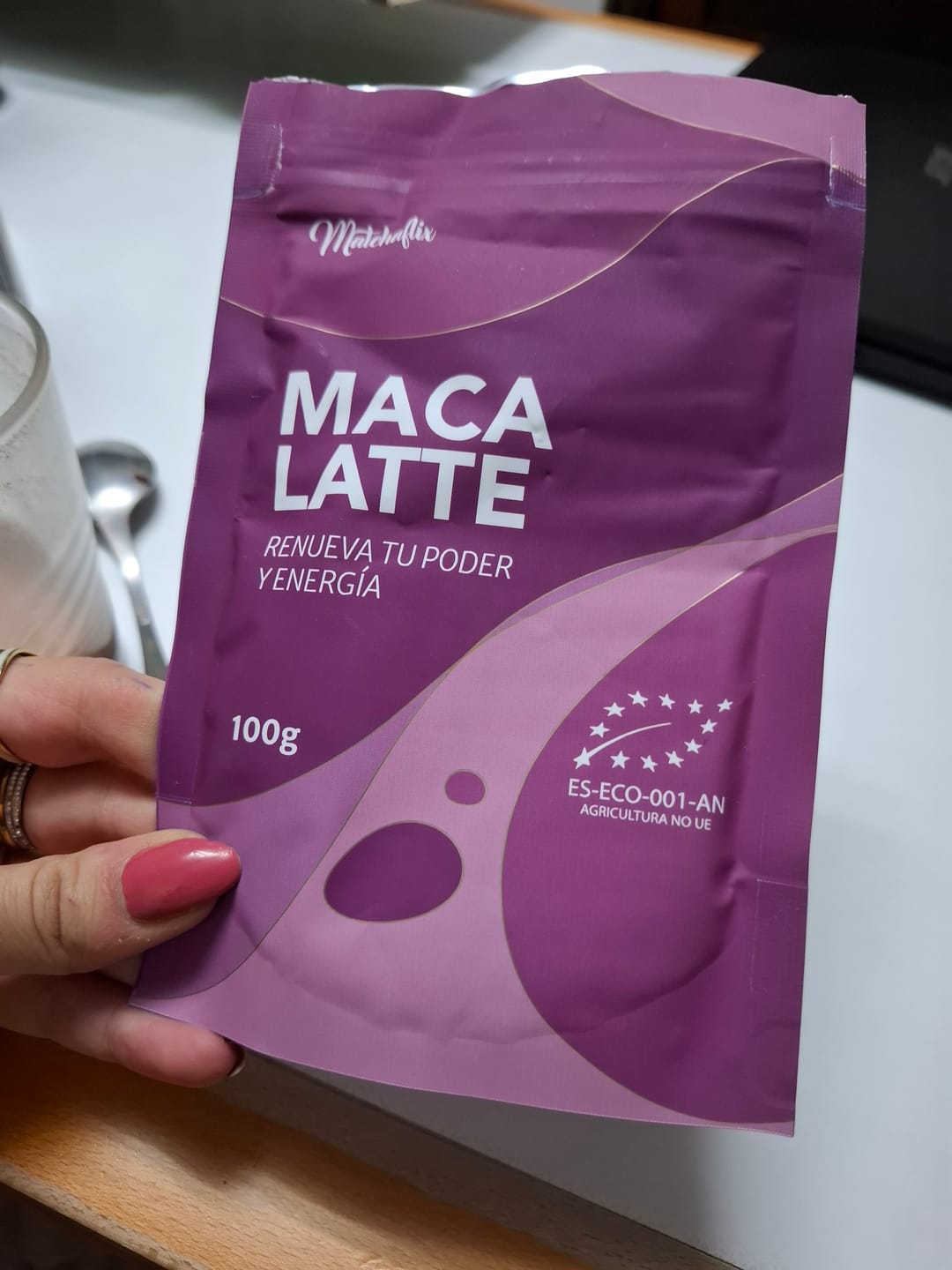 Customer photo review of Maca Latte
