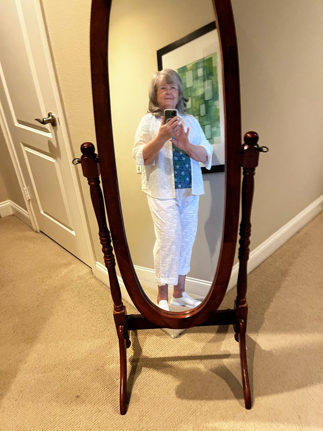 Customer photo review of Classic Beach Cotton Pants