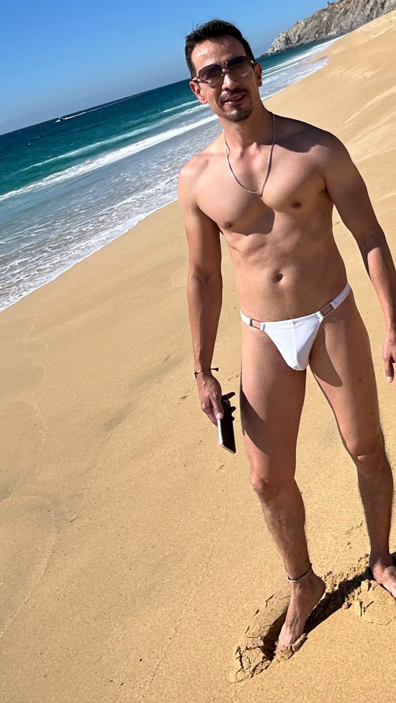 Customer photo review of Ryker Buckle Thong - White