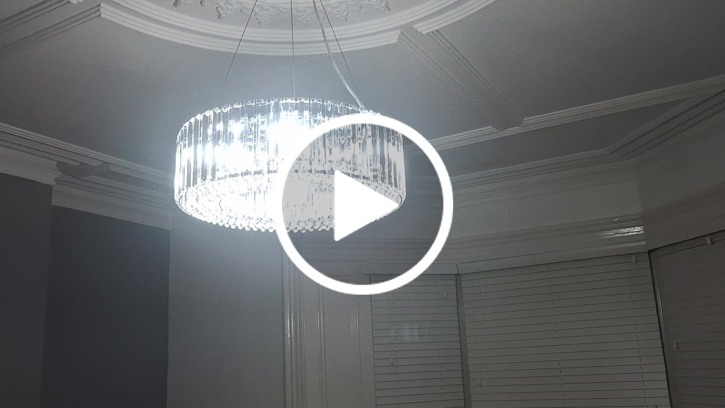 Customer video review of Modern Round Crystal Chandelier