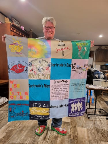 Customer photo review of Project Repat T-Shirt Quilt