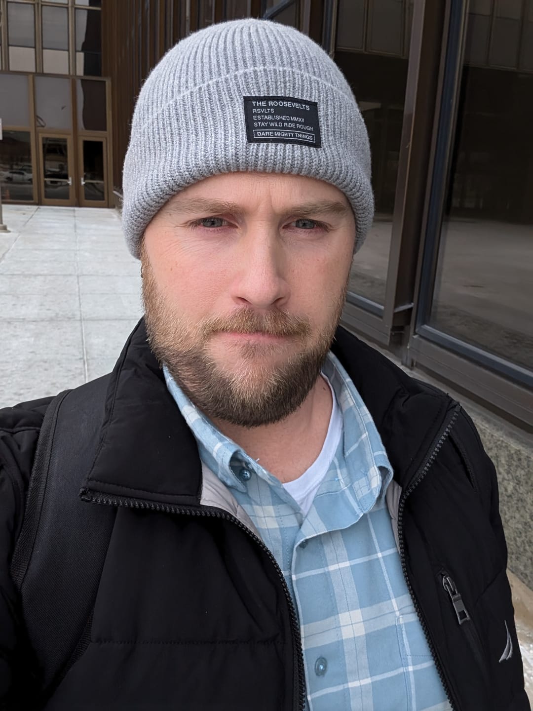 Customer photo review of Merino Wool RSVLTS Limestone Beanie