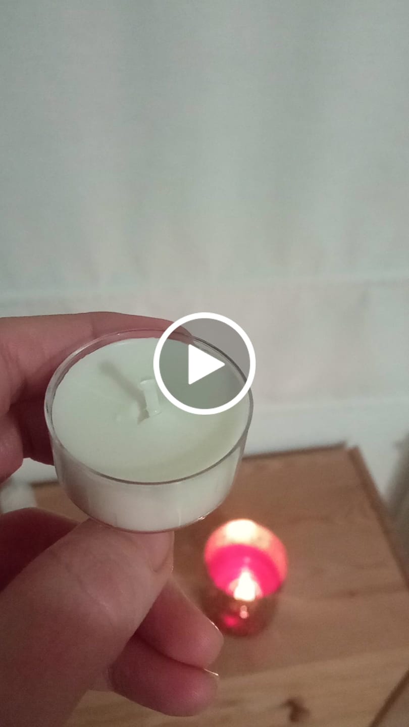 Customer video review of MECHAS PARA VELAS DE TÉ