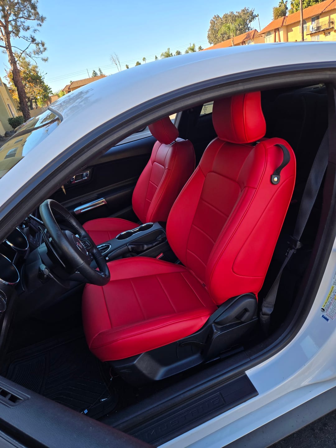 Customer photo review of 2015+ Ford Mustang Coupe Custom Leather Seat Covers