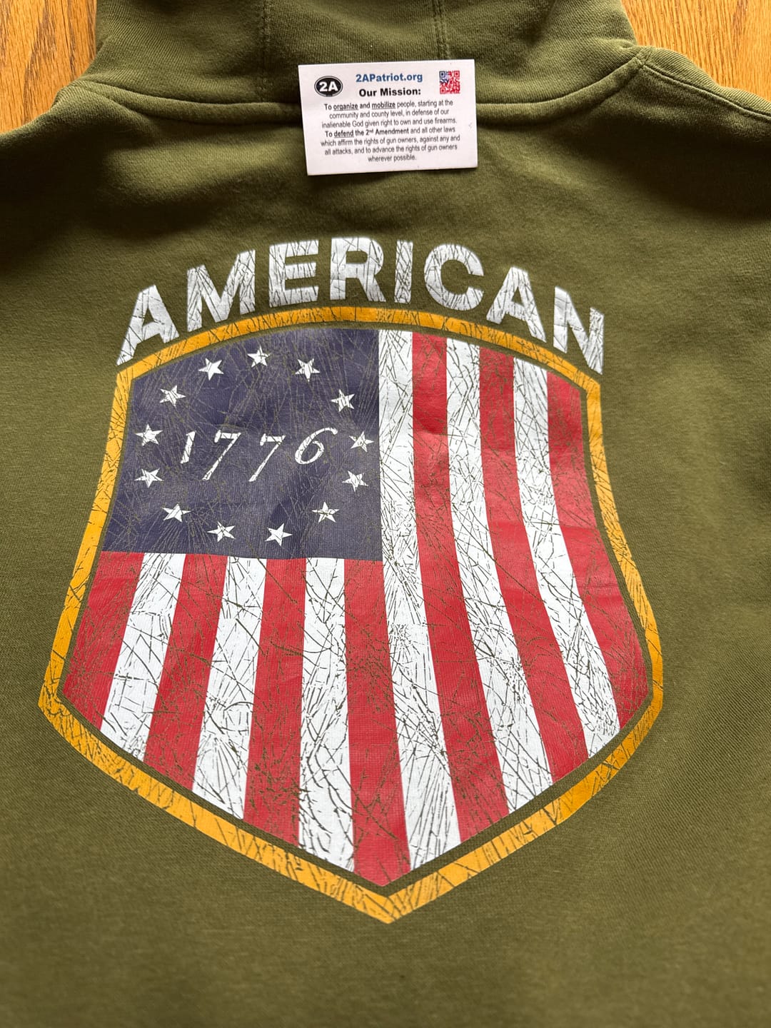Customer photo review of American 1776 Hoodie