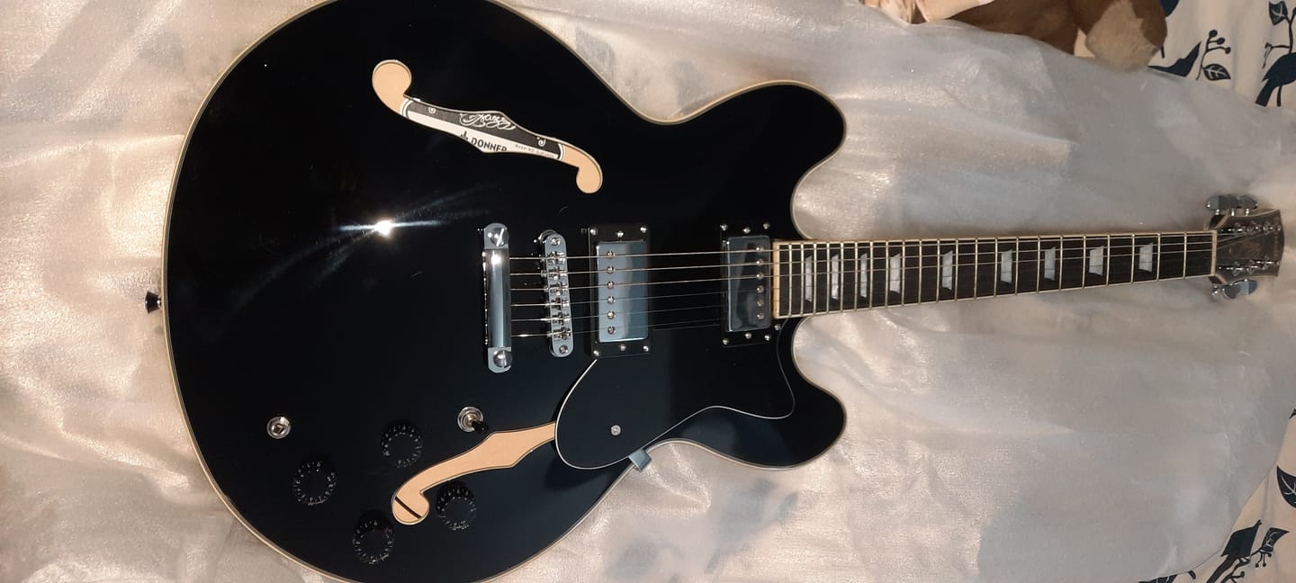 Customer photo review of Donner DJP-1000 Guitare Jazz Électrique