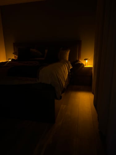 Customer photo review of Portable Metal Touch Lamp | Aluminium