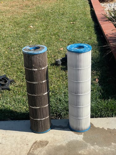 Customer photo review of Cyclone Pool Filter Cleaning System