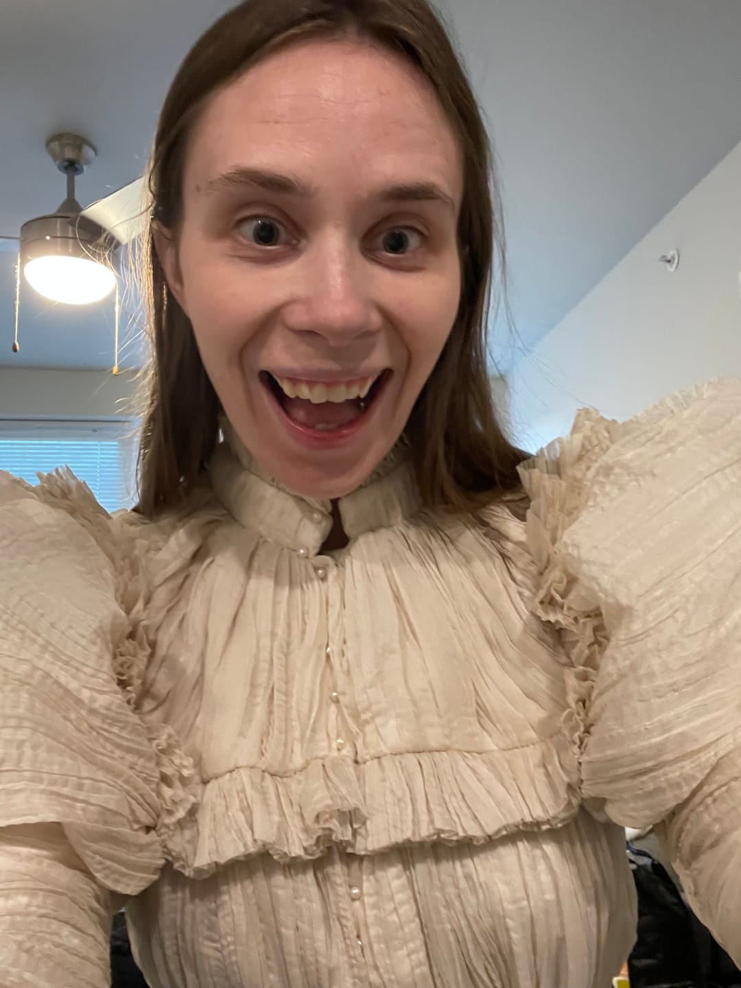 Customer photo review of CRIMSON PEAK™ Edith Victorian Gown in Ivory