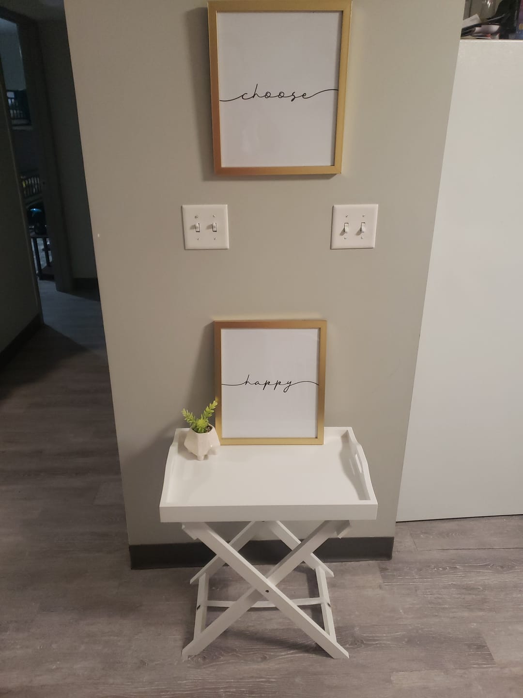 Customer photo review of Decorative Display and Accent Table Center Table Wooden