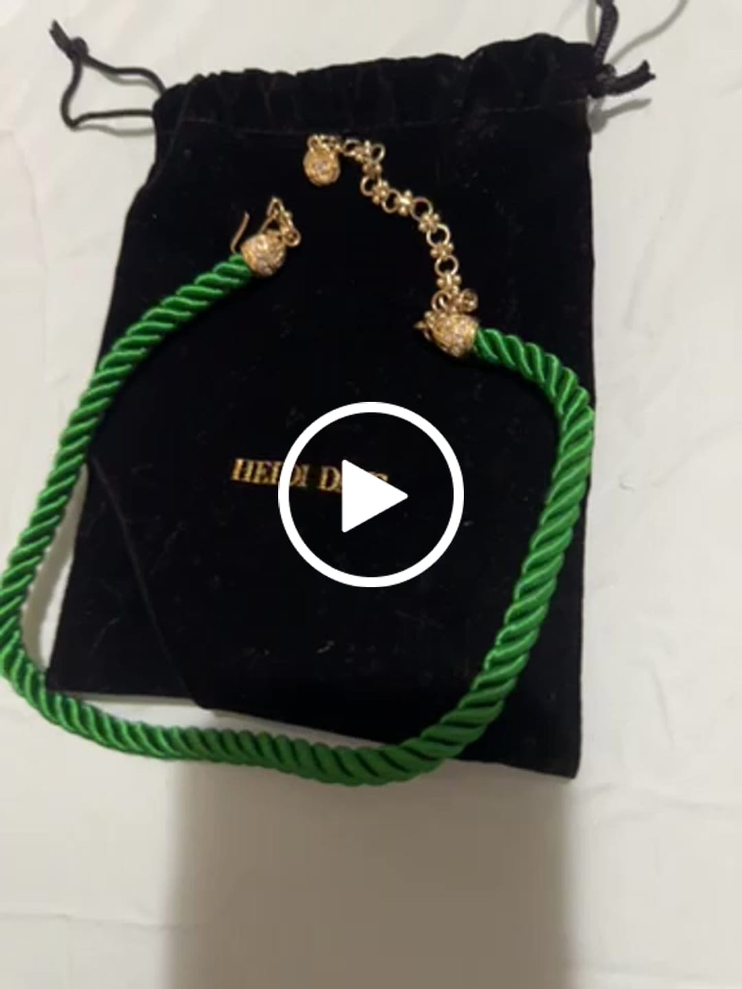 Customer video review of Heidi Daus®"Elegant Essentials" Pin Enhancer Cord Necklace