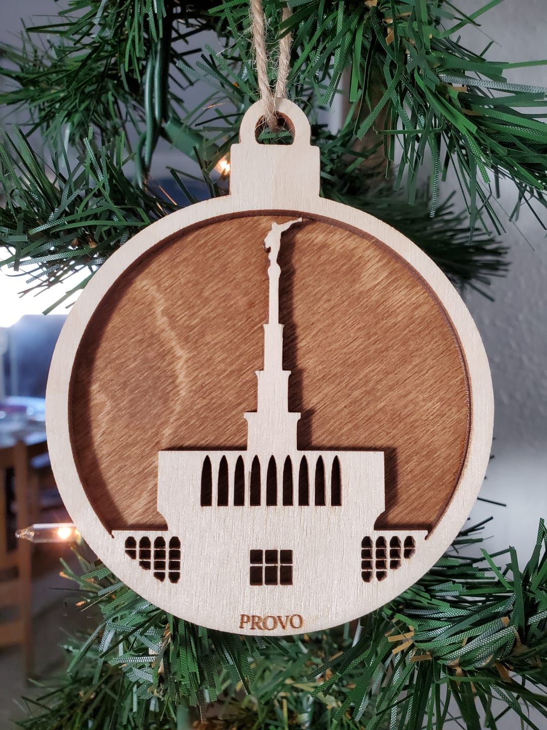 Customer photo review of Wooden Temple Christmas Ornament | Choose Any Temple | 300+ Temples to Choose From