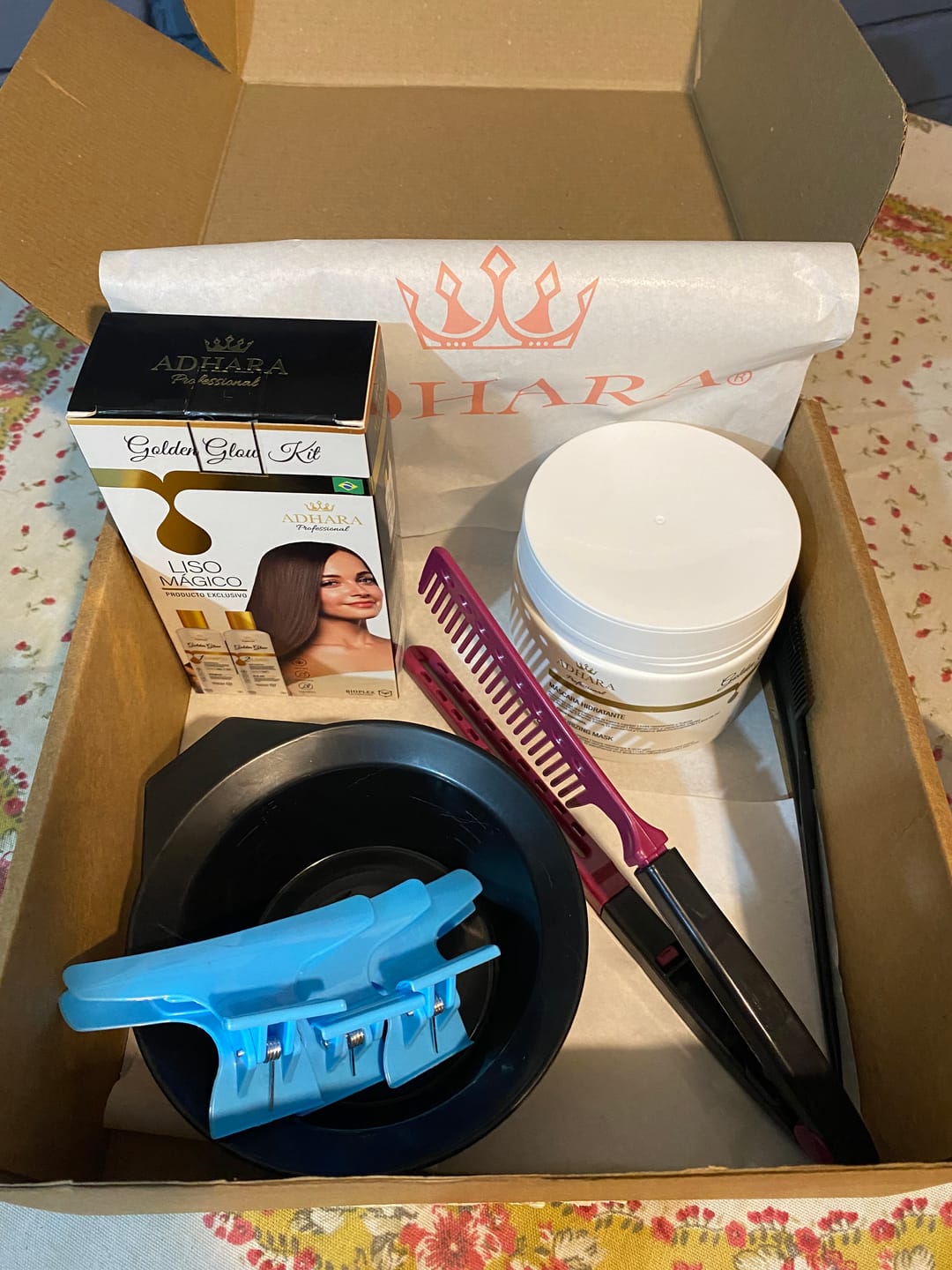 Customer photo review of Kit Alisado en Casa Premium + Peine Planchado y Set (Regalo)