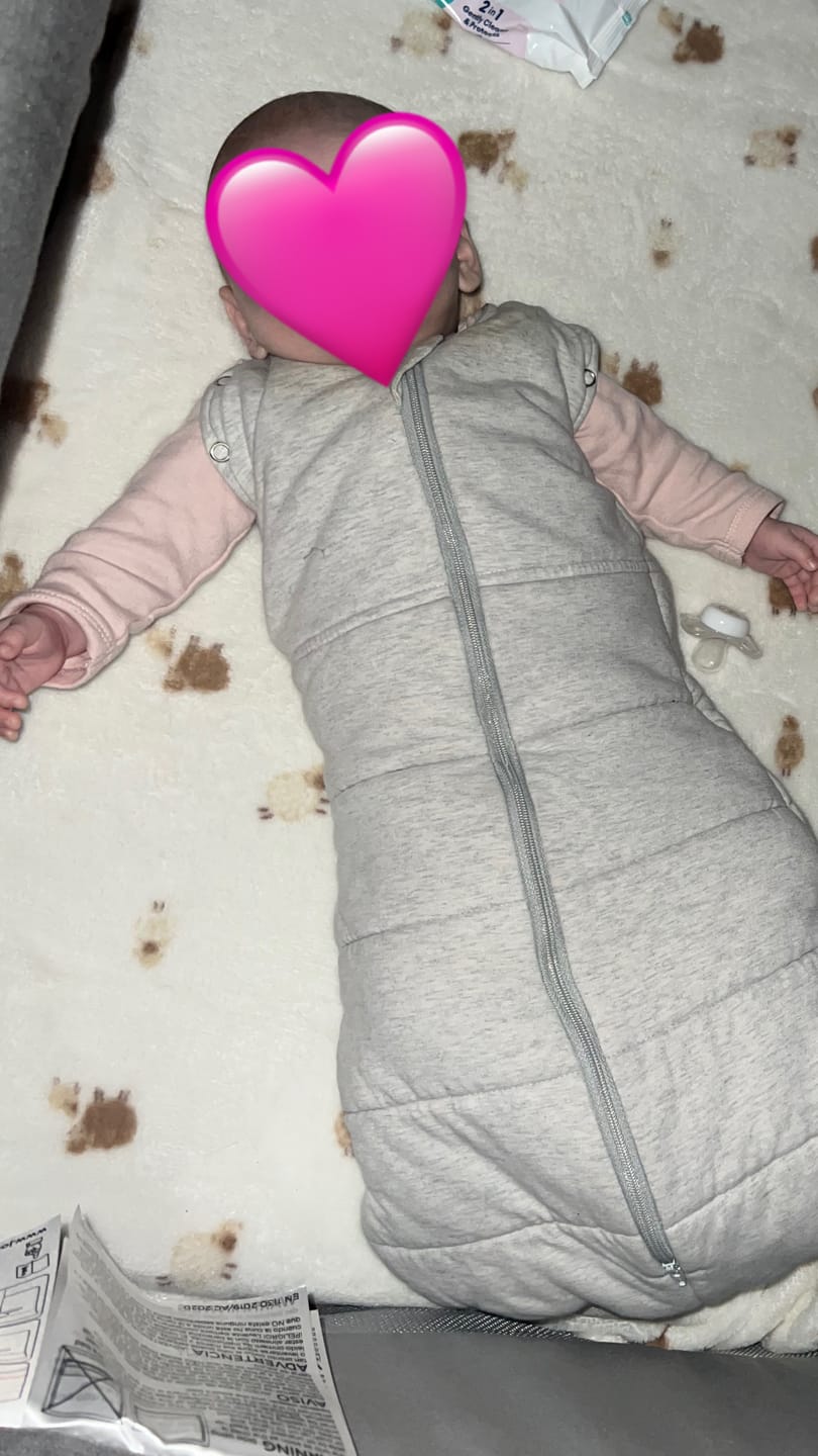 Customer photo review of sleep swaddle bag | 0-3 Months | 2.5 Tog