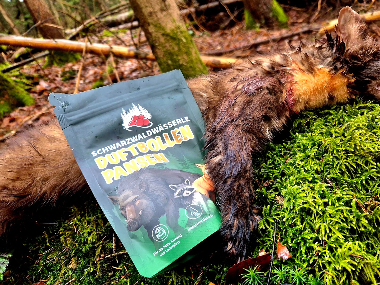 Customer photo review of Pansen Bollen - Lockmittel für die Fallenjagd und Schwarzwild