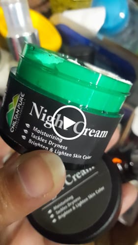 Customer video review of Night Cream 🌙 Boosts Collagen, get Glowing skin, Tackles dryness & Prevents Skin from Sagging 100% Natural & Safe,, 5️⃣ ⭐⭐⭐⭐⭐ RATING