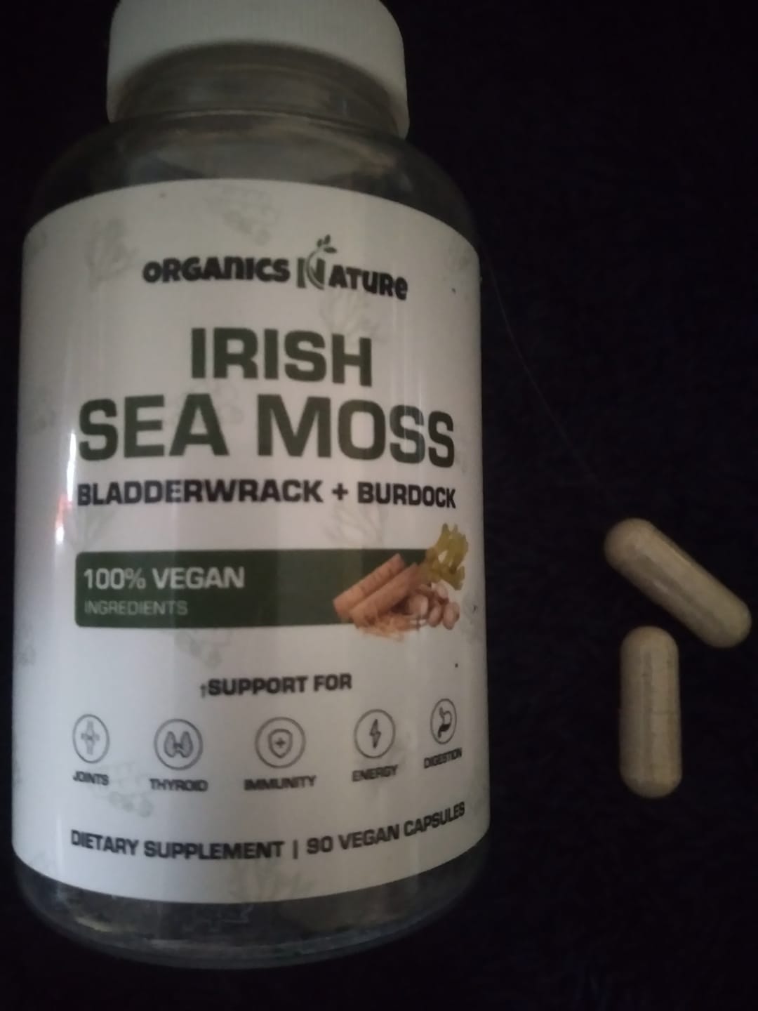 Customer photo review of Organic Irish Sea Moss With Bladderwrack and Burdock Root - 45 Servings