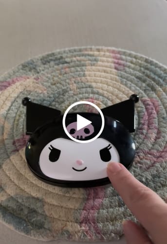 Customer video review of Sanrio Compact Mirror & Comb Set - Kuromi