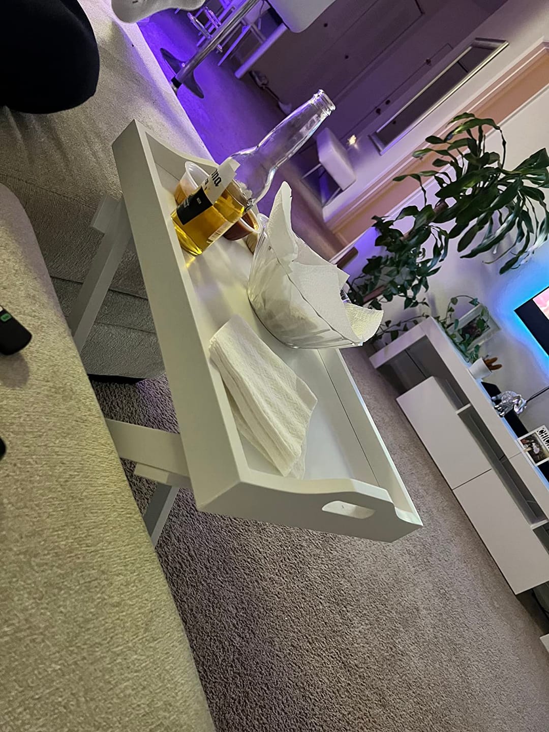 Customer photo review of Decorative Display and Accent Table Center Table Wooden