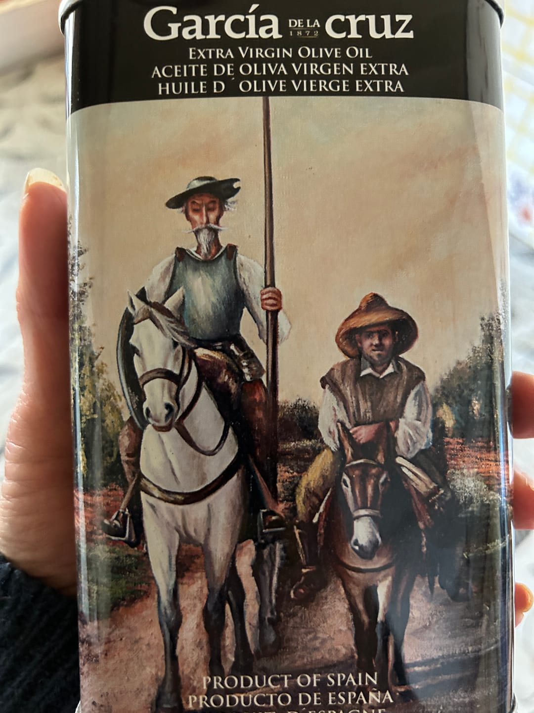 Customer photo review of Маслиново масло QUIJOTE Y SANCHO, кашон 6 х 500 мл