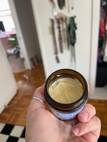 Customer photo review of CBD + Magnesium No More Aches Full Spectrum Cooling Topical Cream