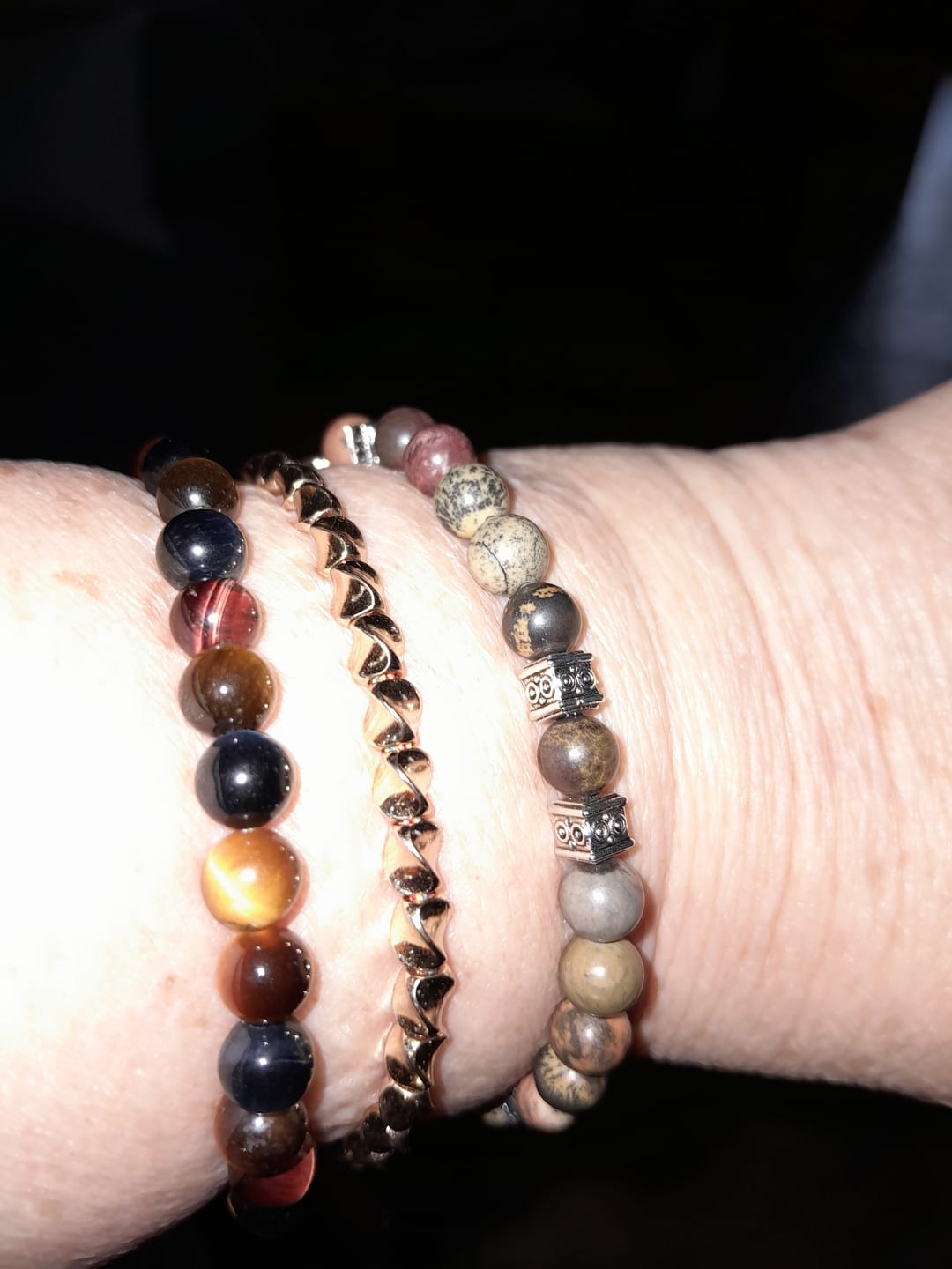 Customer photo review of Bracelet "Stabilité Intérieure" en Jaspe