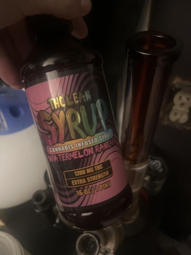 Customer photo review of 1200mg THC Syrup (1 Pint)