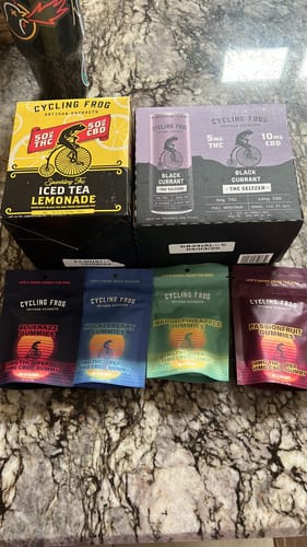 Customer photo review of Sparkling THC Iced Tea Lemonade, 4pk