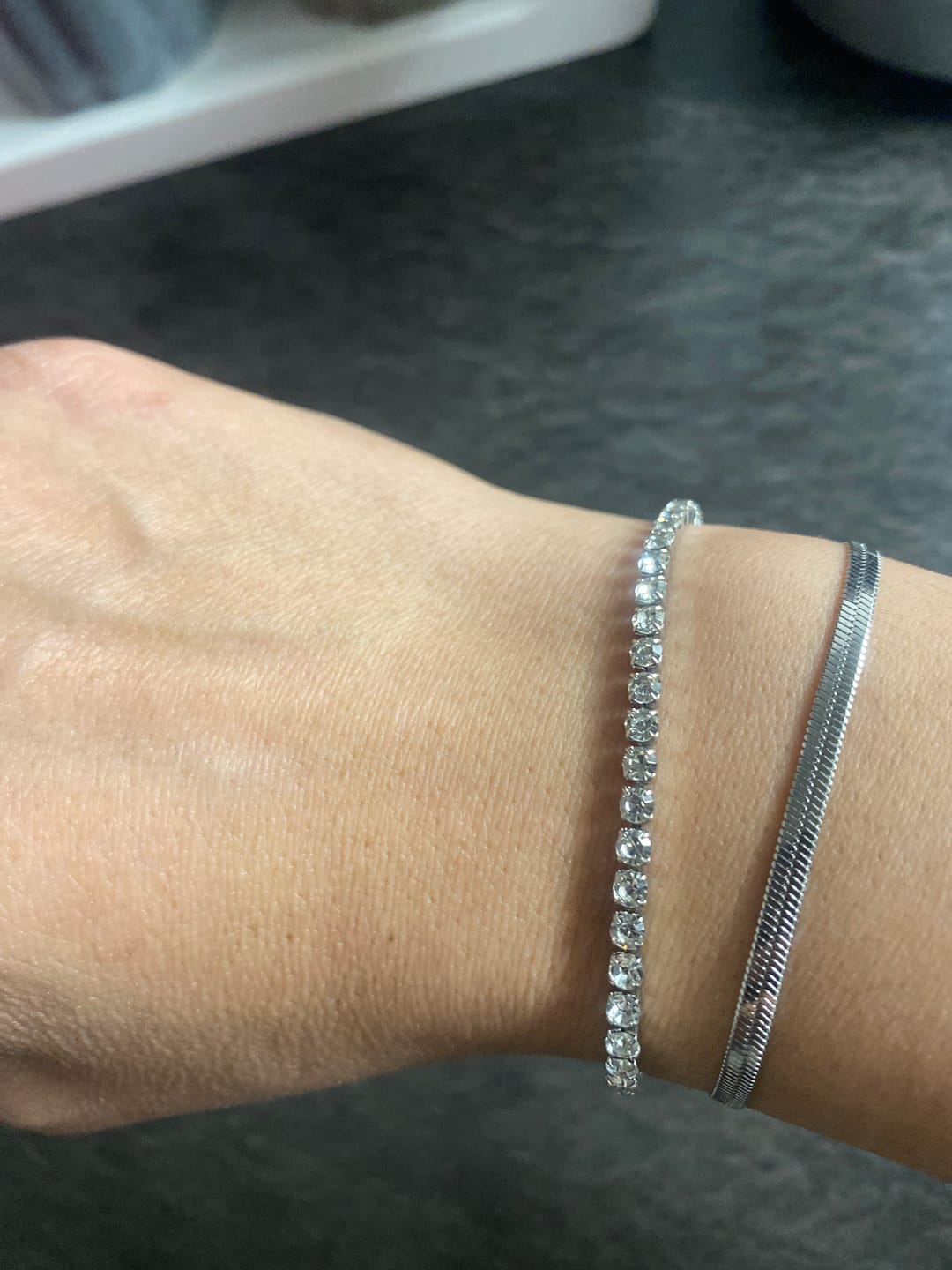 Customer photo review of Ava Silver Bracelet