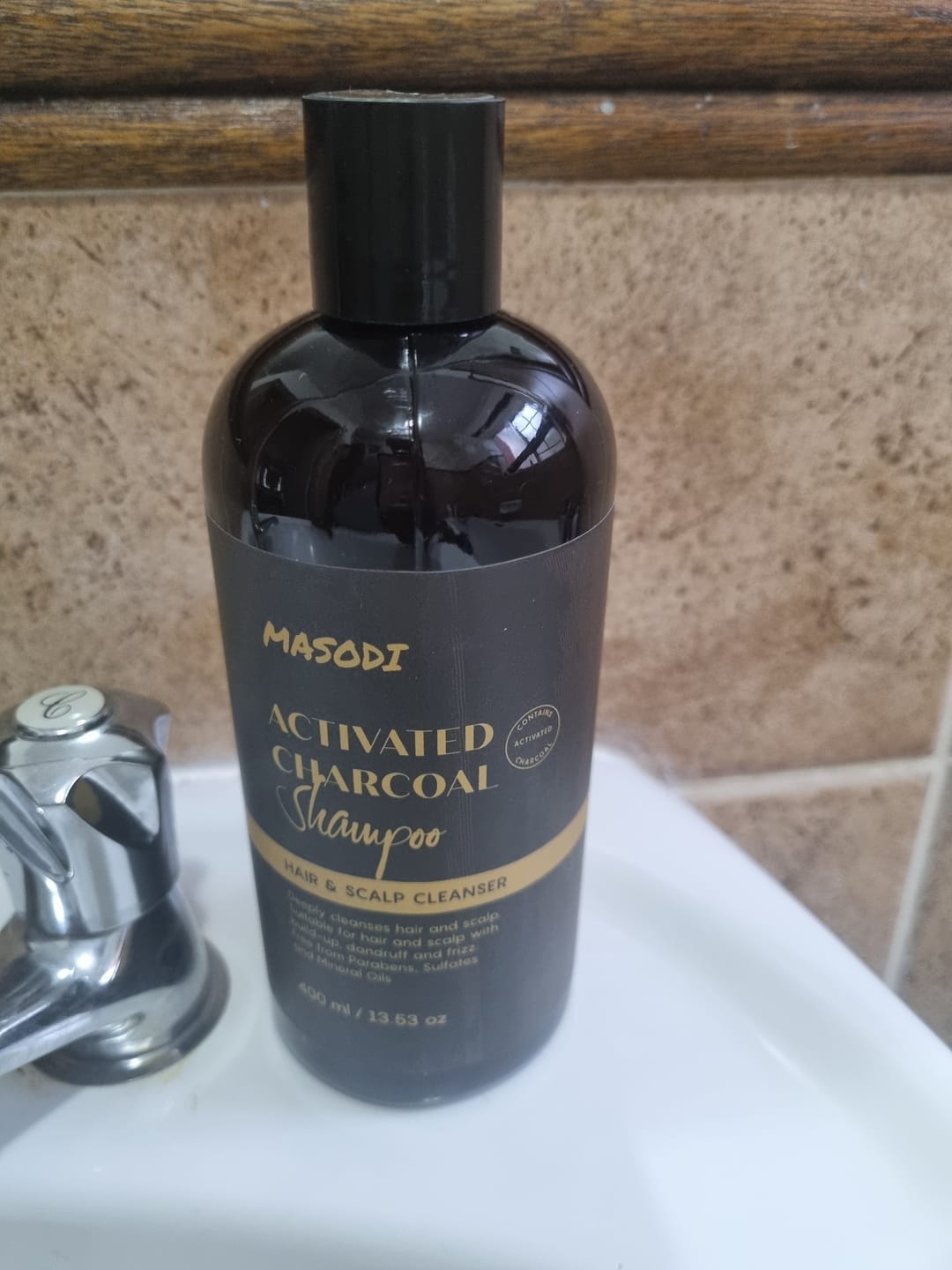 Customer photo review of Activated Charcoal Shampoo (400ml)